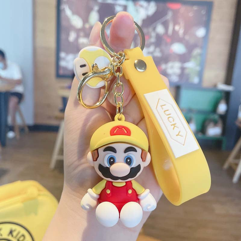 Creative Mario Personalized Keychain Small Gift Car Accessories Cartoon Key Chain Cartoon Bag Pendant