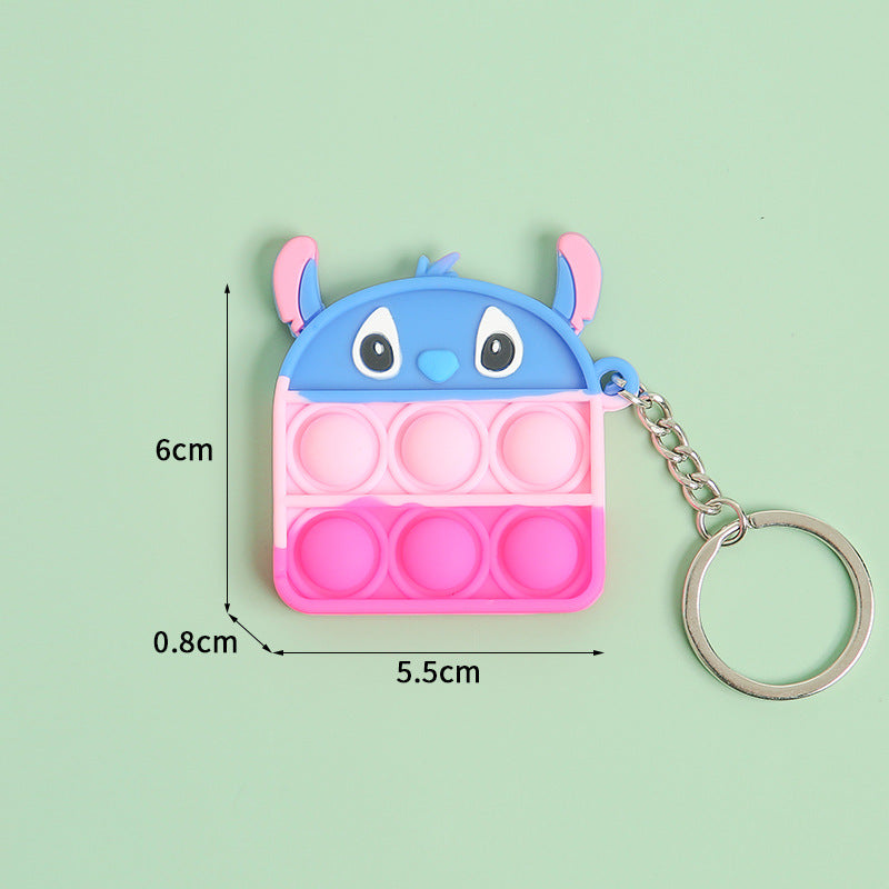 Mini Pendant Toy Rat Killer Pioneer Keychain Bubble Music Puzzle Pressure Relief Silica Gel Key Chain