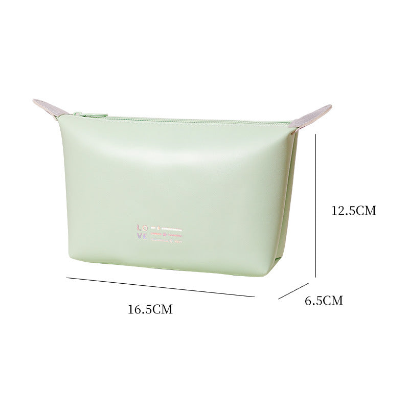 Heart Dumpling Making Waterproof Cosmetic Bag Wash Bag Convenient Portable Storage Bag Candy Color Cosmetic Bag