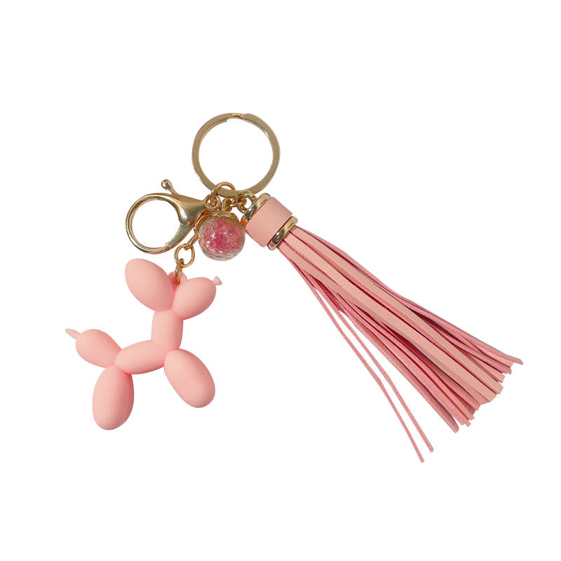 Creative Bubble Dog Tassel Key Chain Personality Key Chain Car Cute Key Ring Handbag Pendant Gift