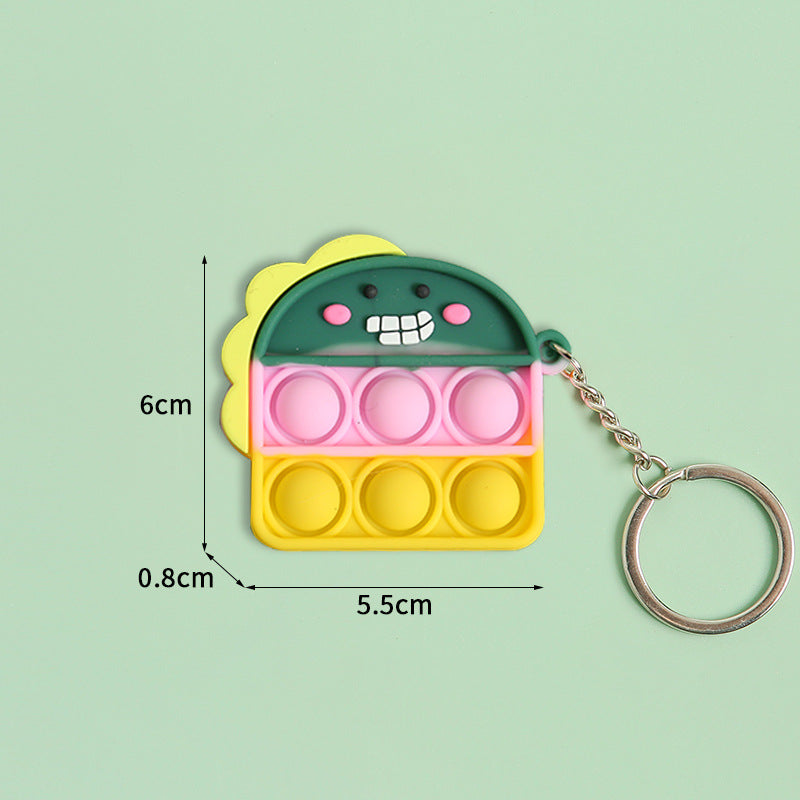 Mini Pendant Toy Rat Killer Pioneer Keychain Bubble Music Puzzle Pressure Relief Silica Gel Key Chain