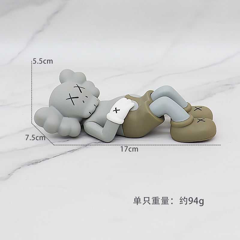 Boxed Cartoon KAWS Cows Garage Kit Model Doll Car Decoration Creative Personality Car Interior Decoration Toys