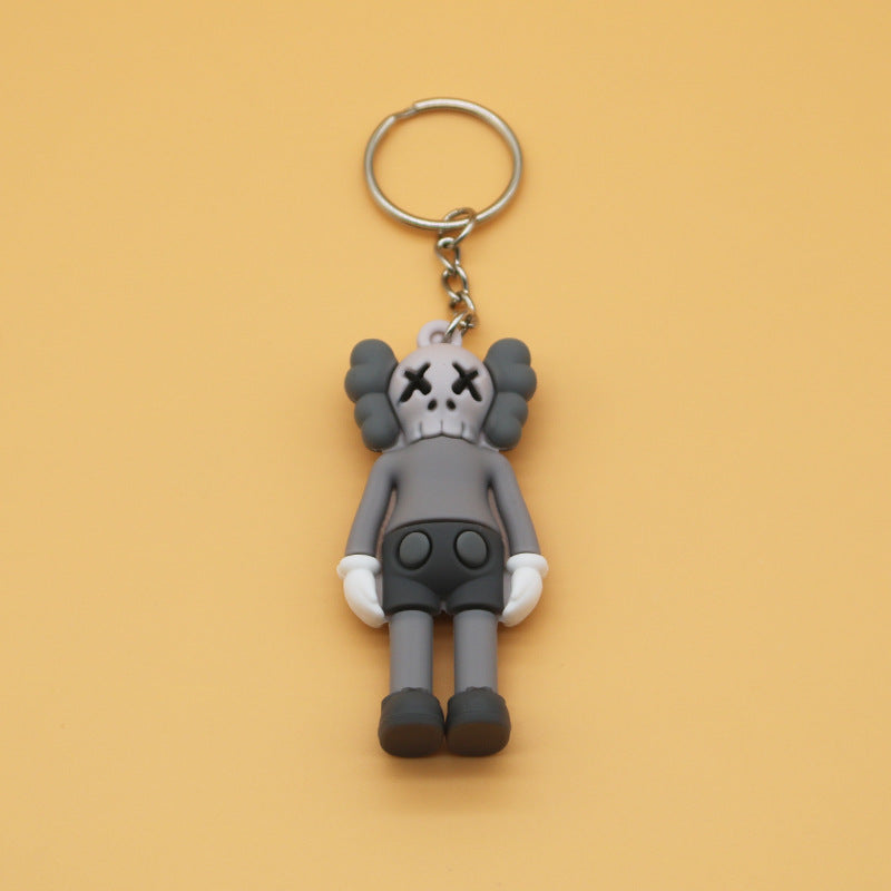 Cool Popular Brand Couple Sesame Street Key Ring KAWS Key Chain Simple Doll Pendant Bag Ornaments Small Gift