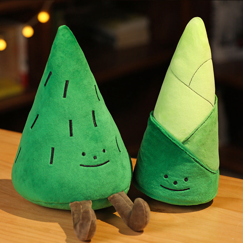 Cute Little Pine Tree Bamboo Shoot Pillow Doll Plush Toys Prize Claw Doll Children Baby Placate Doll