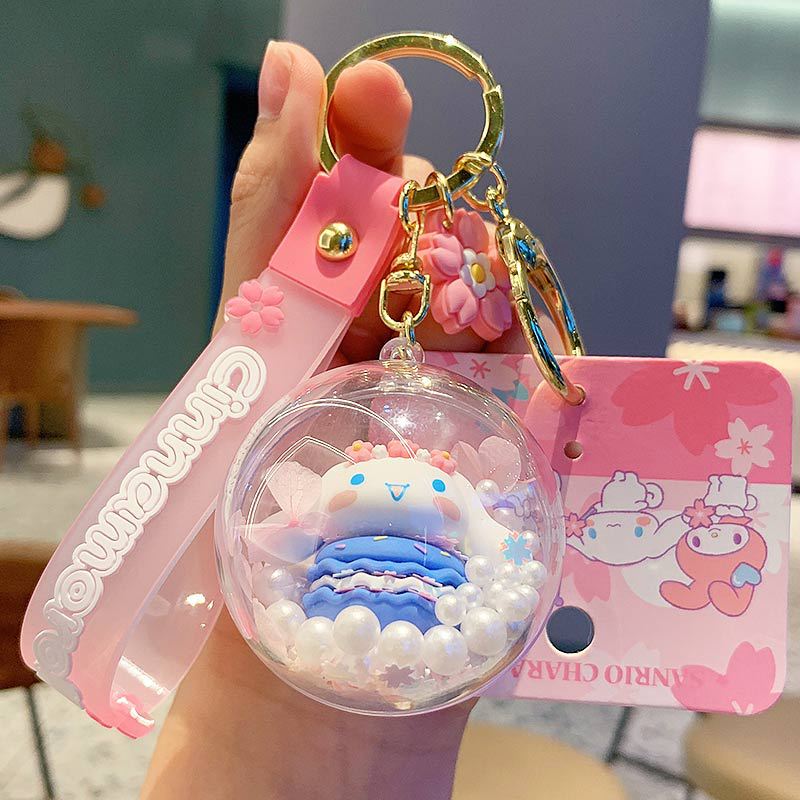 Cartoon Sanrio Big Ear Dog Keychain Pendant Creative Cute Car Key Chain Ornament Gifts