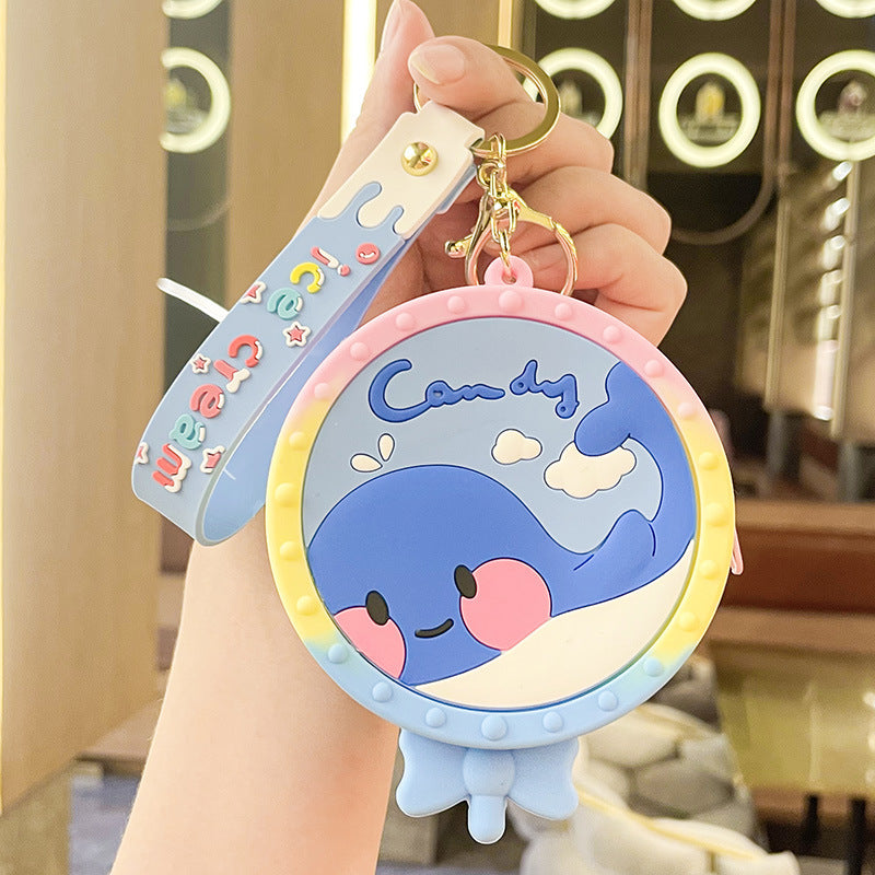 Cartoon Rat Killer Pioneer Silicone Coin Purse Keychain Pendant Earphone Bag Lovely Bag Hanging Ornament Keychain