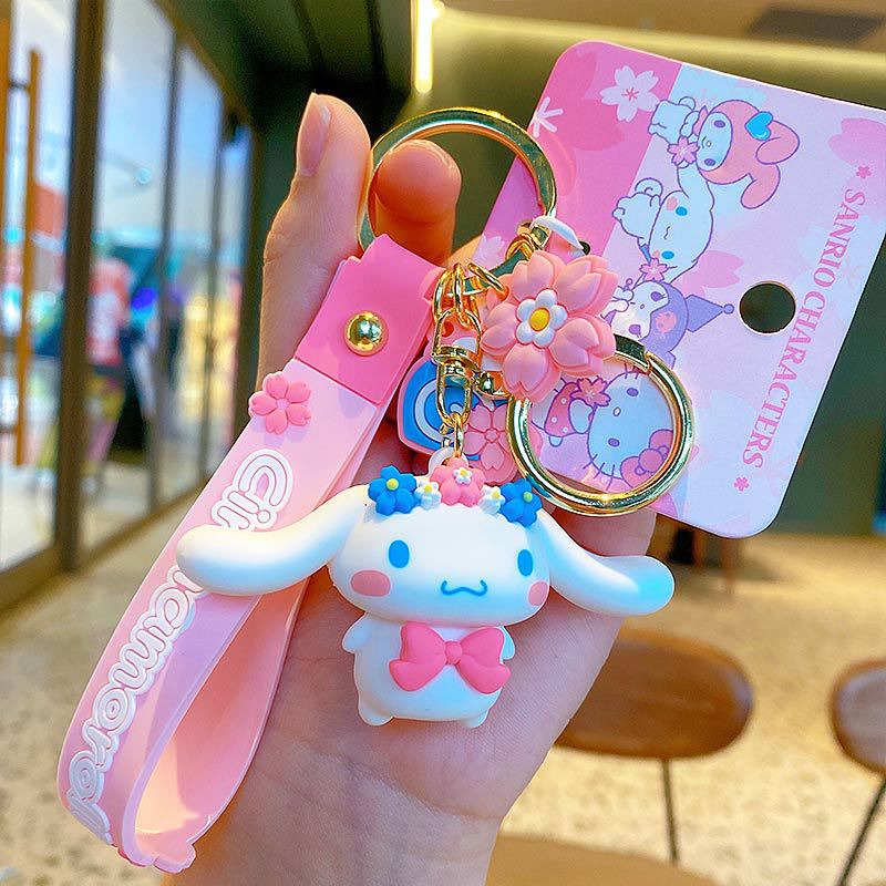 Cartoon Sanrio Sakura Diary Series Car Key Ring Creative Lovely Bag Ornaments Female Exquisite Key Chain