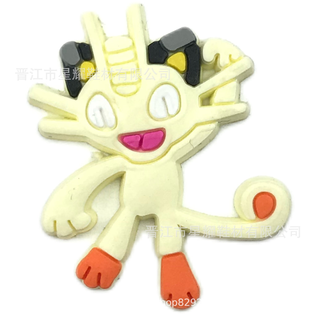 Pokémon PVC Soft Rubber Hole Shoes Decorative Buckle Hole Shoes Shoe Ornament Shoe Buckle Accessories