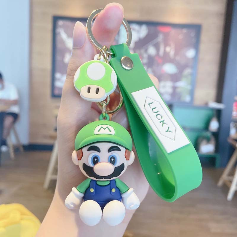 Creative Mario Personalized Keychain Small Gift Car Accessories Cartoon Key Chain Cartoon Bag Pendant