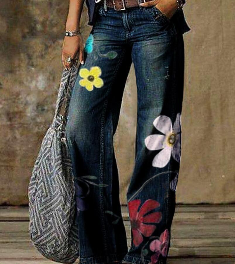 Large Size Women's Casual Pants Wide Leg Pants Trousers