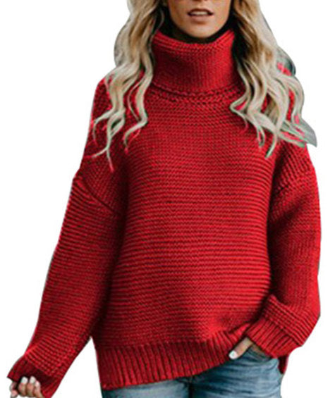 Women's Turtleneck Sweater Amazon Oversized Pullover