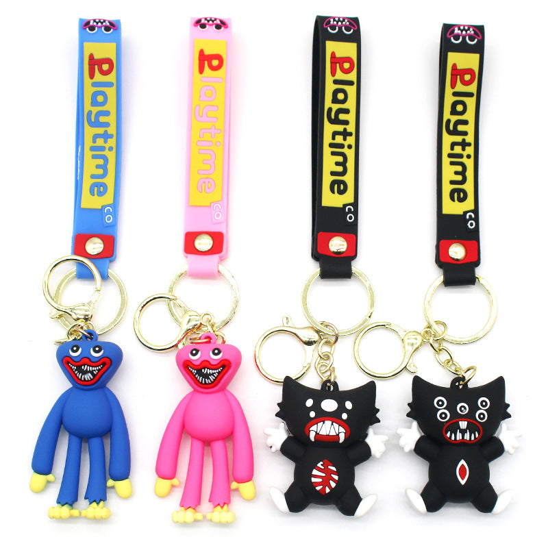 Poppy Playtime Bobbi Keychain Black Spider Key Chain Bobbi's Playtime Small Pendant