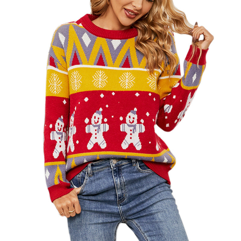 Christmas Style Sweater Pullover Christmas Holiday Sweater for Women