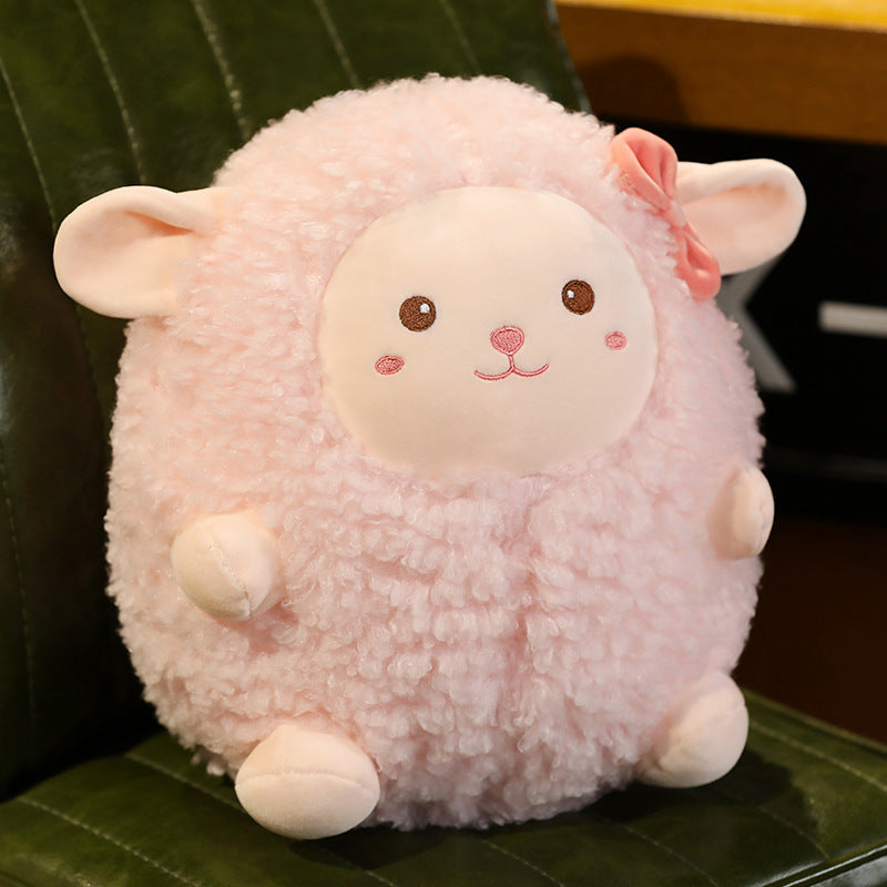 Creative Lamb Doll Plush Toys Ball Alpaca Children Cute Pillow Logo Girls' Gifts