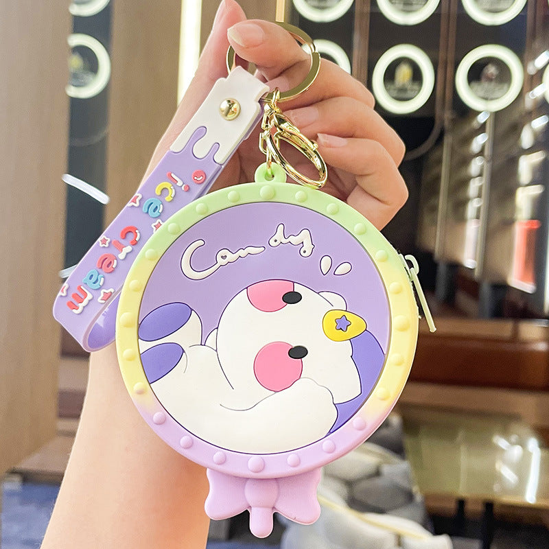 Cartoon Rat Killer Pioneer Silicone Coin Purse Keychain Pendant Earphone Bag Lovely Bag Hanging Ornament Keychain