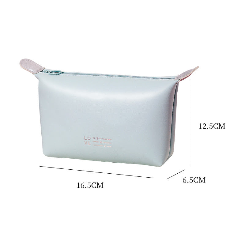 Heart Dumpling Making Waterproof Cosmetic Bag Wash Bag Convenient Portable Storage Bag Candy Color Cosmetic Bag