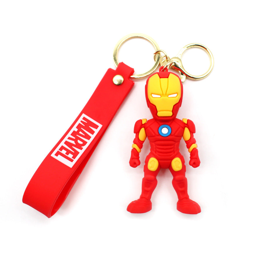 Avengers Superhero Keychain Spider-Man Iron Man Captain America Key Chain Car Key Charm