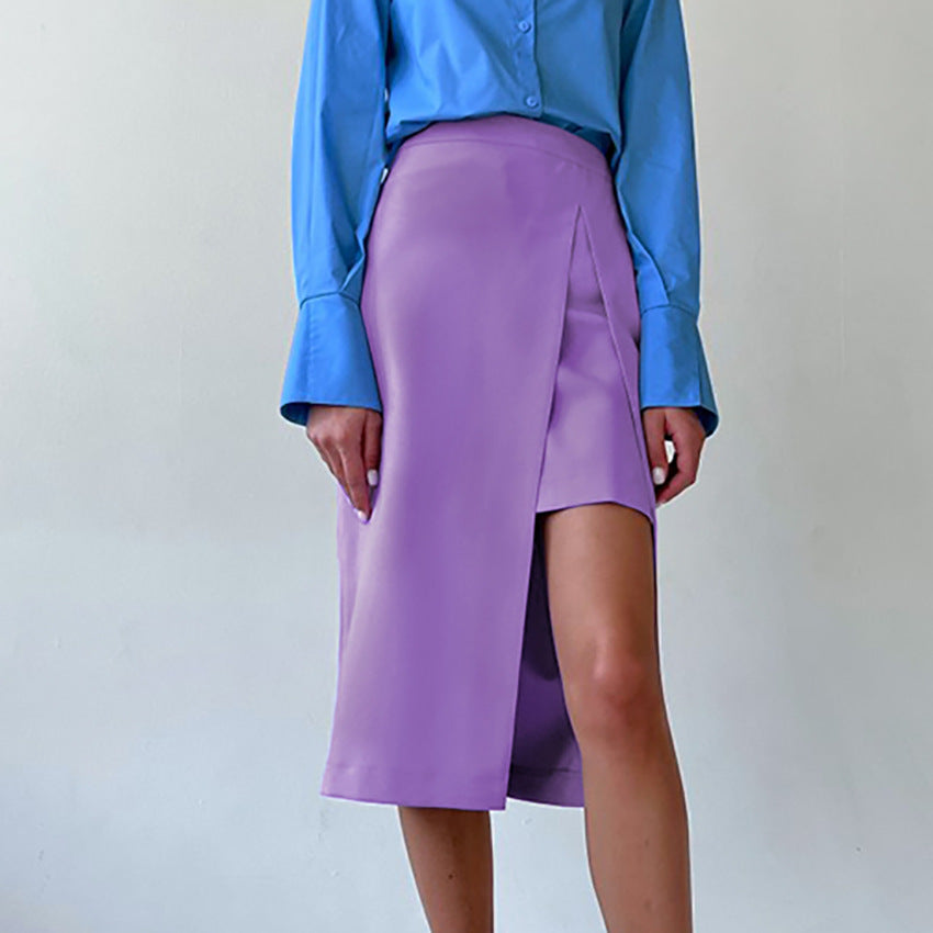 Design Skirt Commuter's All-Matching Temperamental Minority Midi Skirt