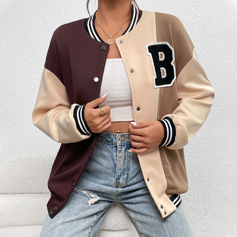 Autumn and Winter Women's Clothing New Fashion Baseball Jacket Coat