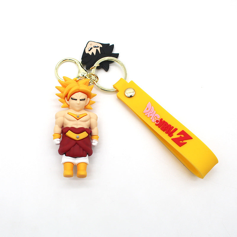 Dragon Ball Keychain Jibeta Wukong Key Pendants Sai Ya People Epoxy Doll Key Ring Bag Ornaments