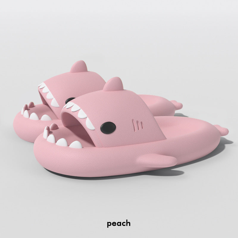 Gradient Shark Slippers for Women Cute Summer Indoor Home Home Bath Non-Slip Couple Outdoor Sandals for Men