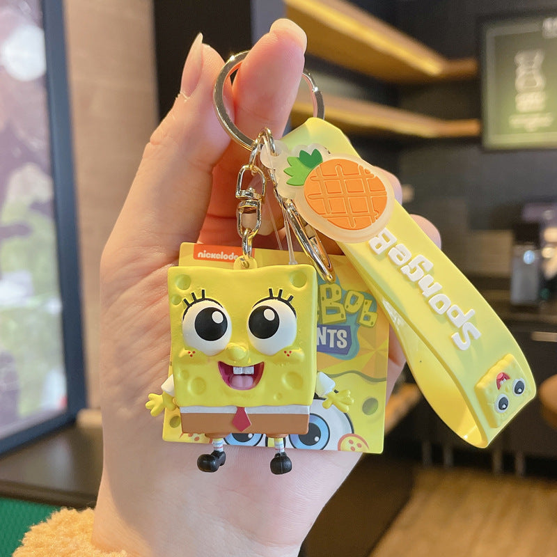 Cartoon Cartoon SpongeBob Pie Star Doll Lovely Bag IP Authorization Pendant Keychain