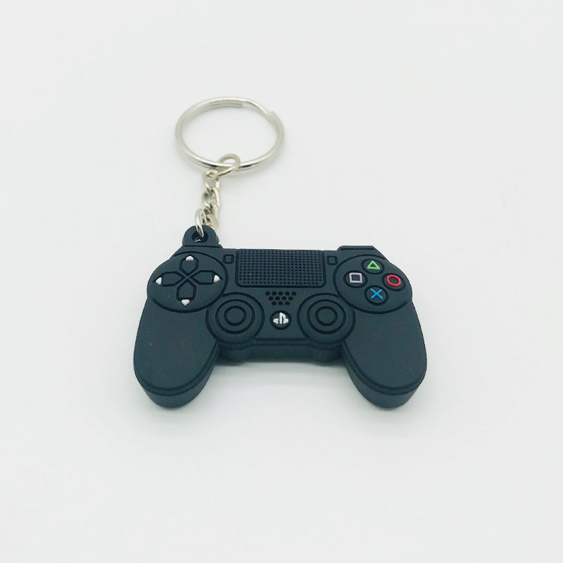 Camouflage PS4 Gamepad Keychain Handheld Game Console Charm Nostalgic Joystick Car Key Pendant