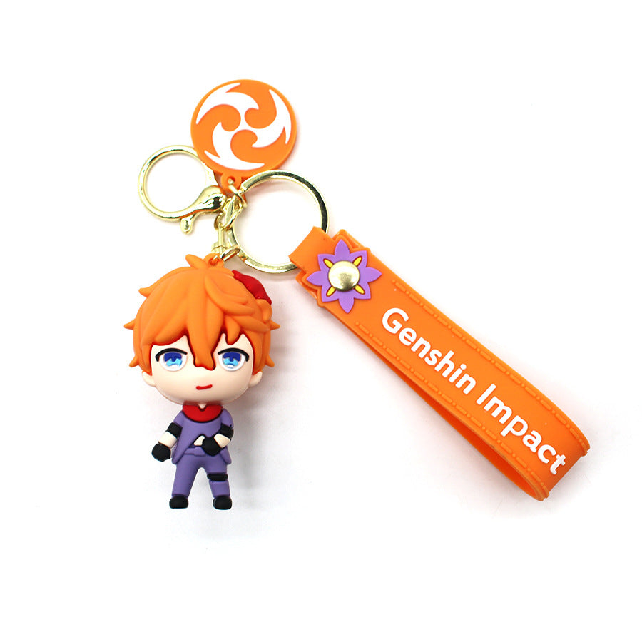 Cartoon Cute Version Original God Yuan God Keychain 12 Cute Goddess Key Chain Cartoon Doll Ins Couple Pendant