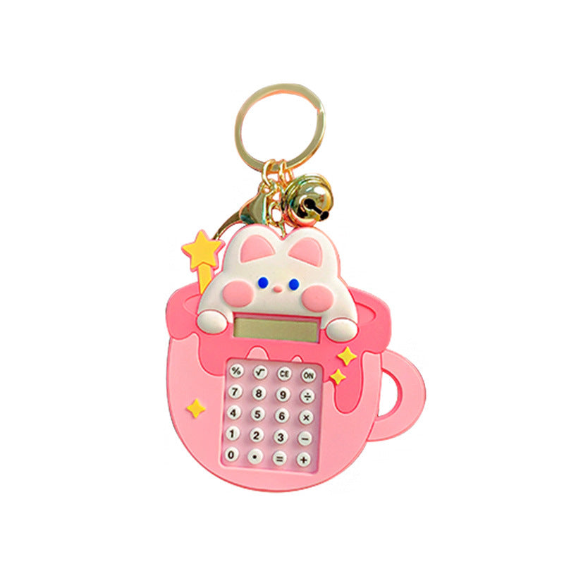 Creative Cartoon Little Bunny Computer Keychain Pendant Female Cute Multi-Functional Schoolbag Pendant Small Gift