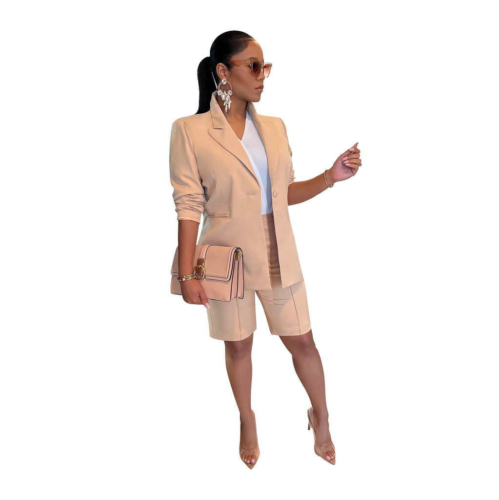 Coat Shorts Two-Piece Suit Spring and Summer Leisure