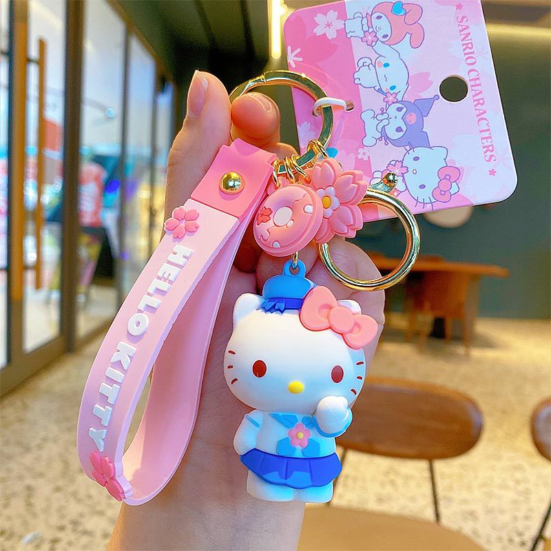 Cartoon Sanrio Sakura Diary Series Car Key Ring Creative Lovely Bag Ornaments Female Exquisite Key Chain