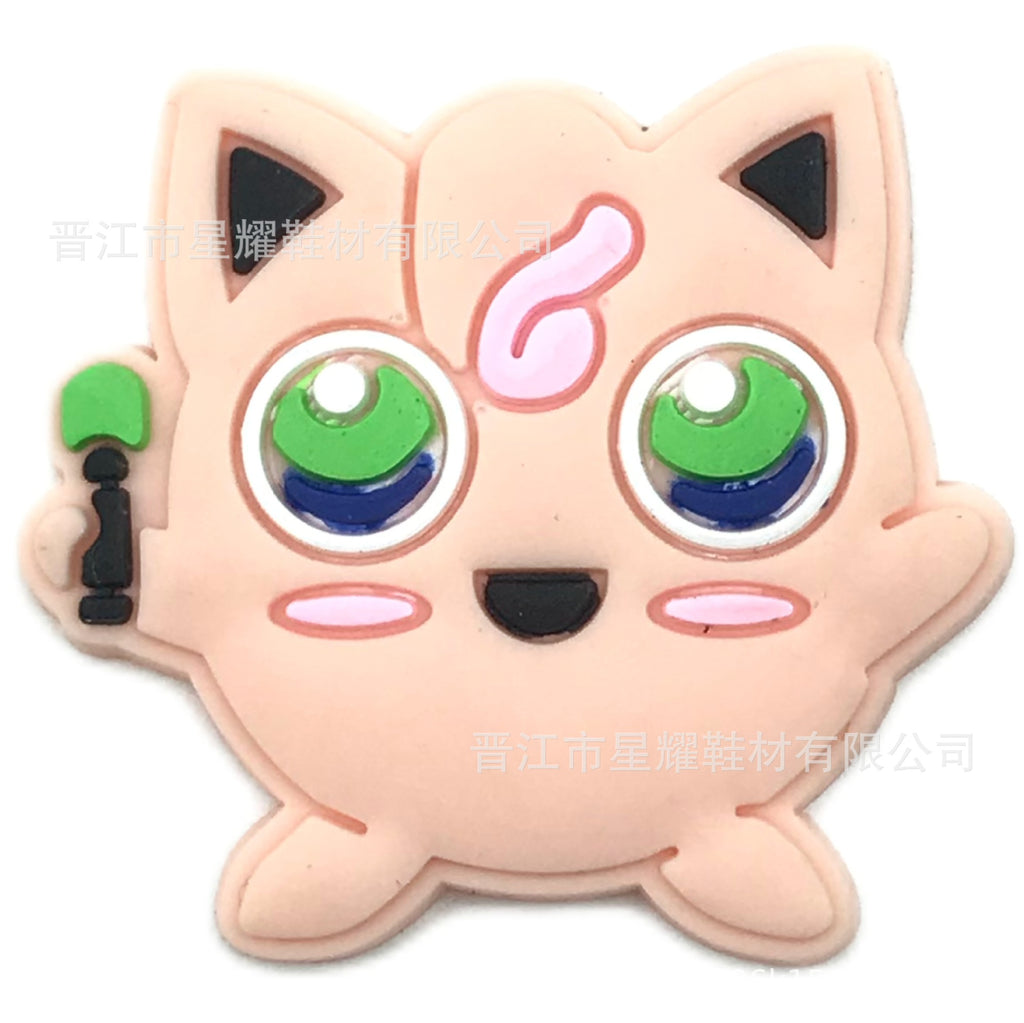 Pokémon PVC Soft Rubber Hole Shoes Decorative Buckle Hole Shoes Shoe Ornament Shoe Buckle Accessories
