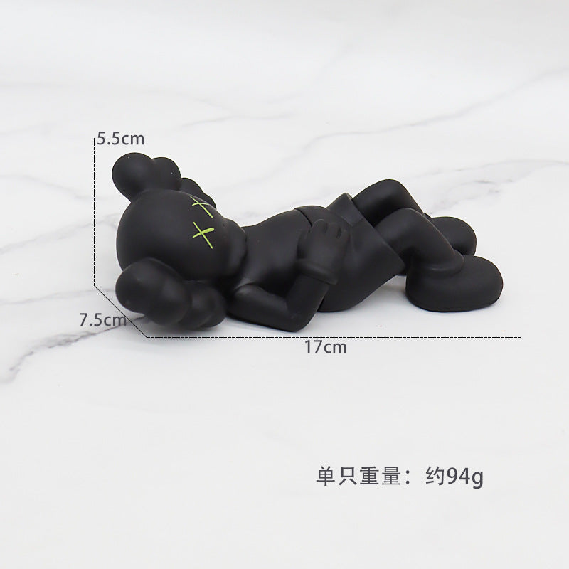 Boxed Cartoon KAWS Cows Garage Kit Model Doll Car Decoration Creative Personality Car Interior Decoration Toys