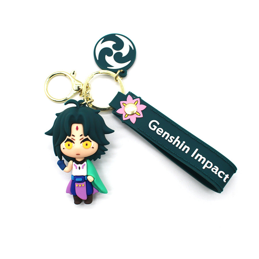 Cartoon Cute Version Original God Yuan God Keychain 12 Cute Goddess Key Chain Cartoon Doll Ins Couple Pendant