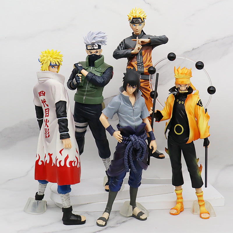 Adult Naruto Uzumaki Naruto Sasuke Kakashi Anime Garage Kits Model Furnishing Articles Peripheral Chassis Decoration Doll