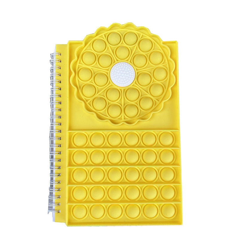 Sunflower Decompression Pressure Reduction Toy Bubble Notebook Silicone Deratization Pioneer Notebook