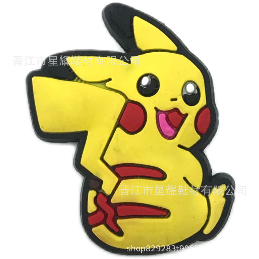 Pokémon PVC Soft Rubber Hole Shoes Decorative Buckle Hole Shoes Shoe Ornament Shoe Buckle Accessories