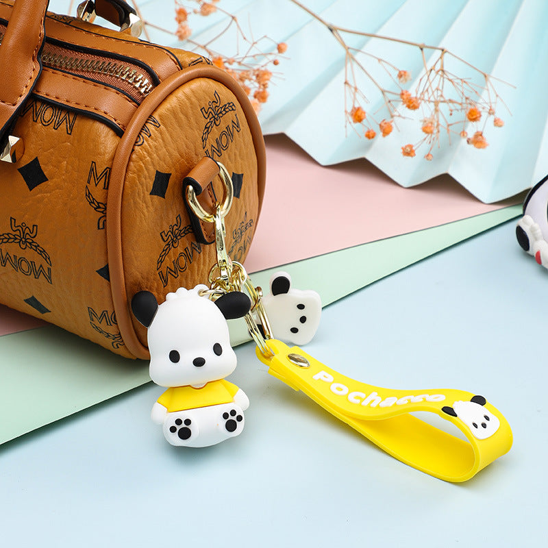 Cartoon Dog Keychain Pendant Cute Doll Crane Machine Gift Trendy Bags Hanging Decoration Creative Gift