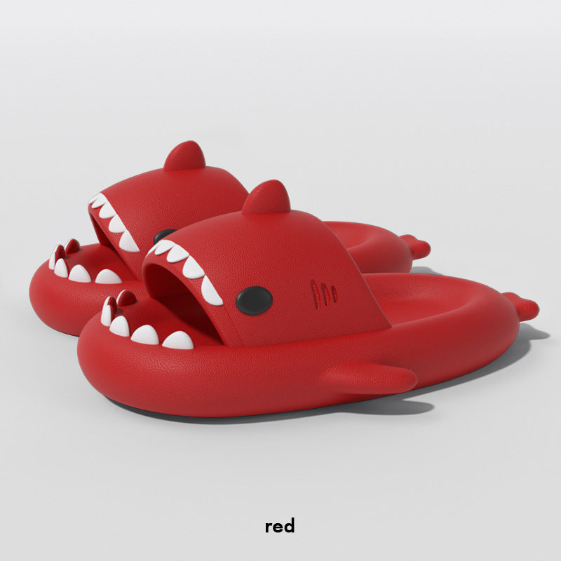 Gradient Shark Slippers for Women Cute Summer Indoor Home Home Bath Non-Slip Couple Outdoor Sandals for Men