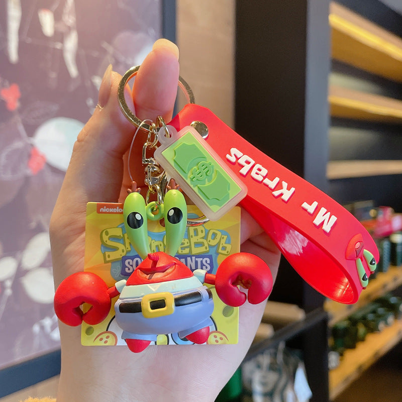 Cartoon Cartoon SpongeBob Pie Star Doll Lovely Bag IP Authorization Pendant Keychain