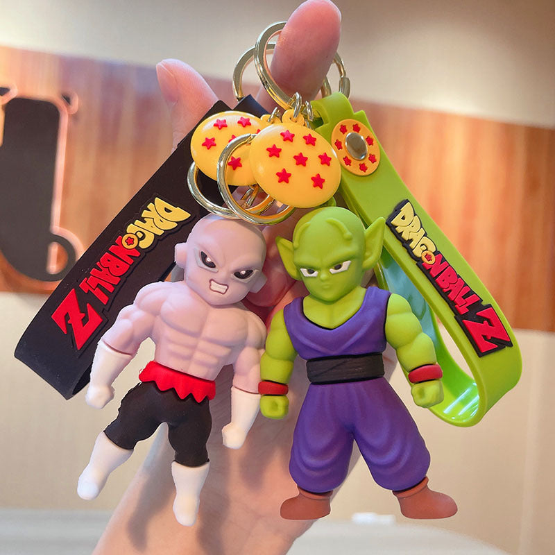 Cartoon Anime Dragon Ball PVC Keychain Car Key Chain Handbag Pendant Doll Ornaments Key Ring