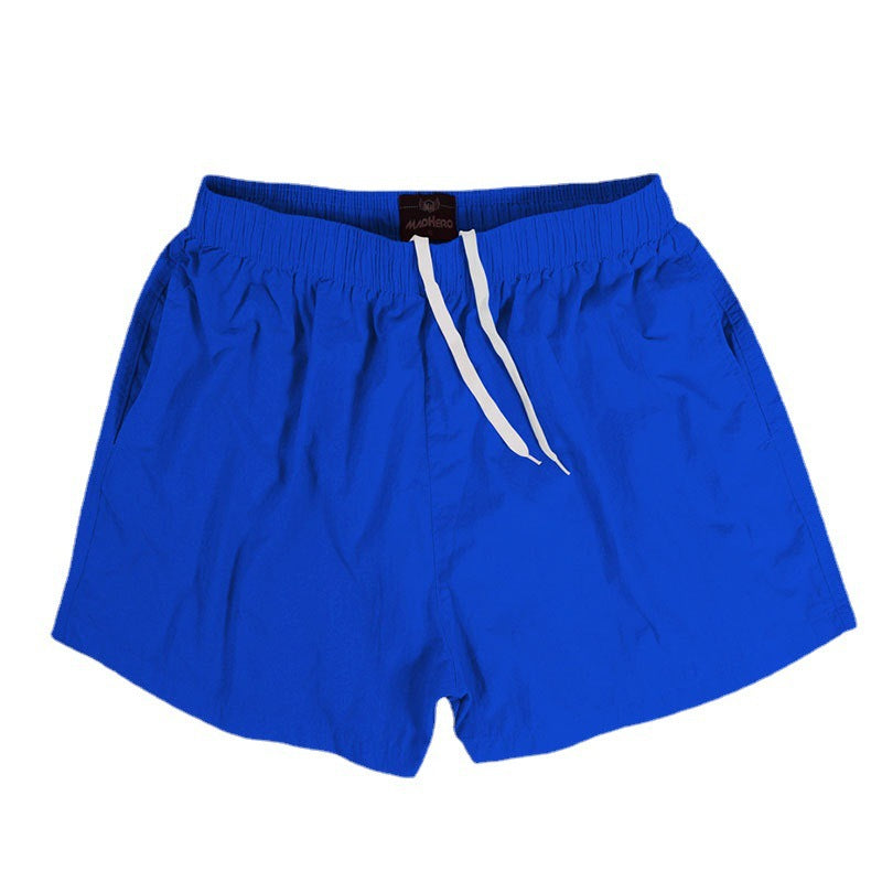 Beach Pants Men's Solid Color Wholesale Quick-Drying Breathable Summer Shorts Seaside Swimming Trunks Men's, Adjult