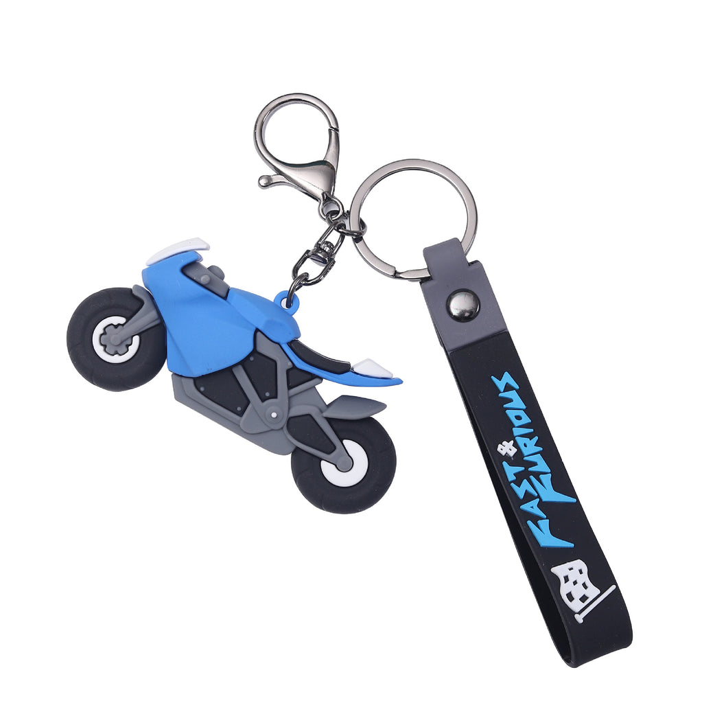 Creative Cool Motorcycle Keychain Cute Motorcycle Boys' Accessories Pendant Exquisite Schoolbag Pendant Gift