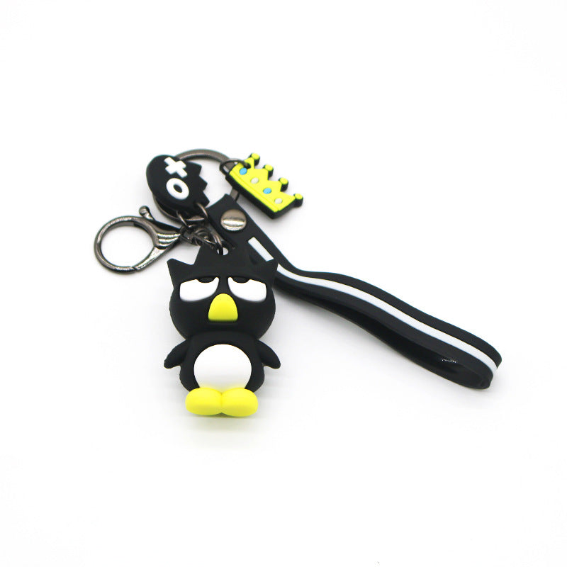 Cartoon KT Penguin Melody Cinnamon Big Ear Pom Pom Purin Keychain Foodie Bear Papillon Cars and Bags Pendant