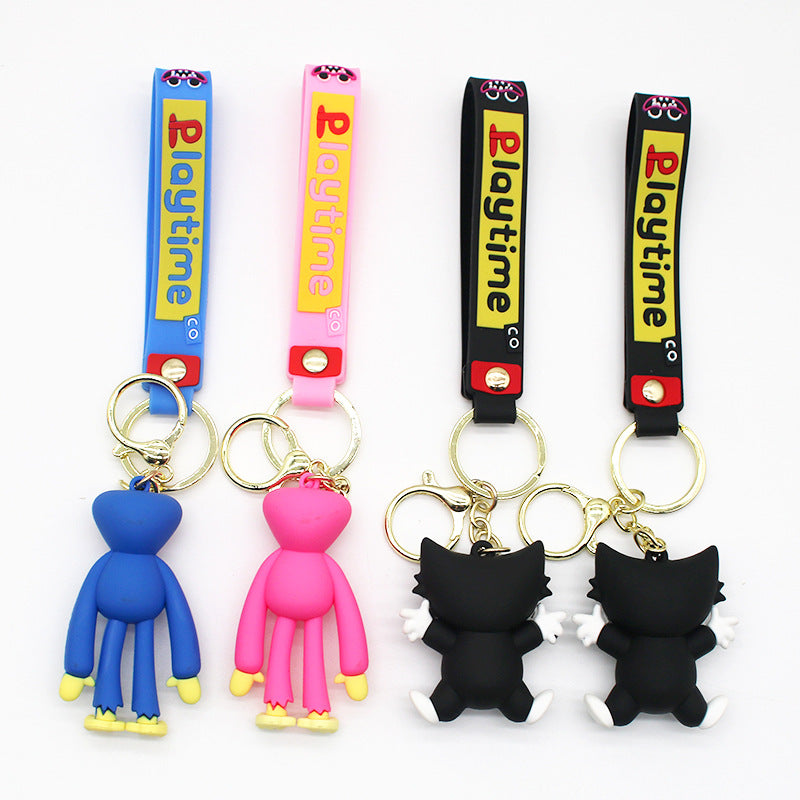 Poppy Playtime Bobbi Keychain Black Spider Key Chain Bobbi's Playtime Small Pendant