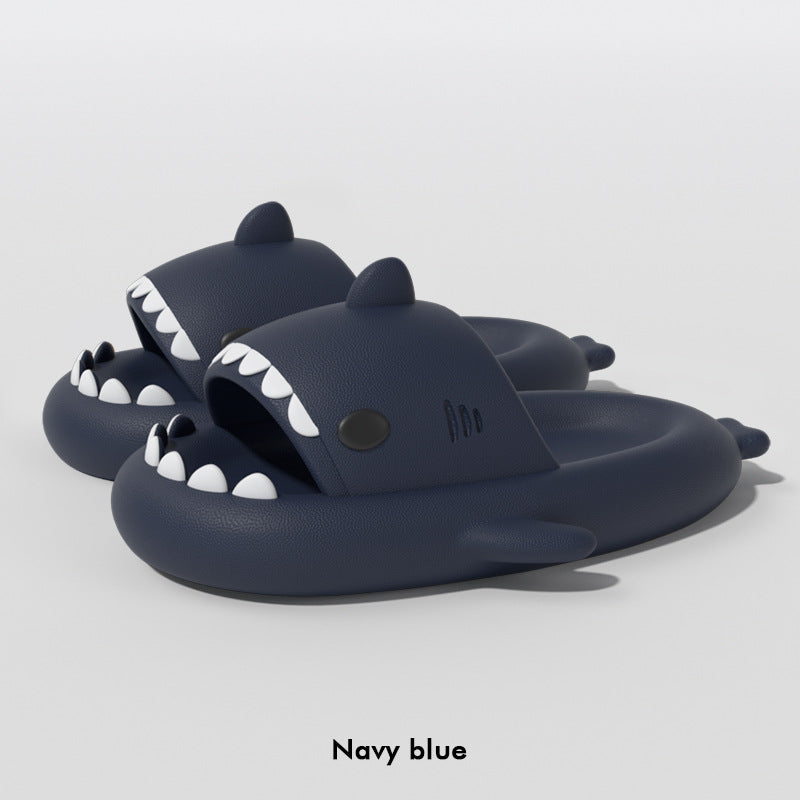 Gradient Shark Slippers for Women Cute Summer Indoor Home Home Bath Non-Slip Couple Outdoor Sandals for Men