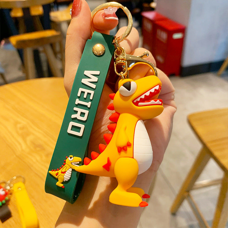 Dinosaur Doll Keychain Automobile Hanging Ornament Cartoon Key Chain Gift Bag Ornaments Creative Trending