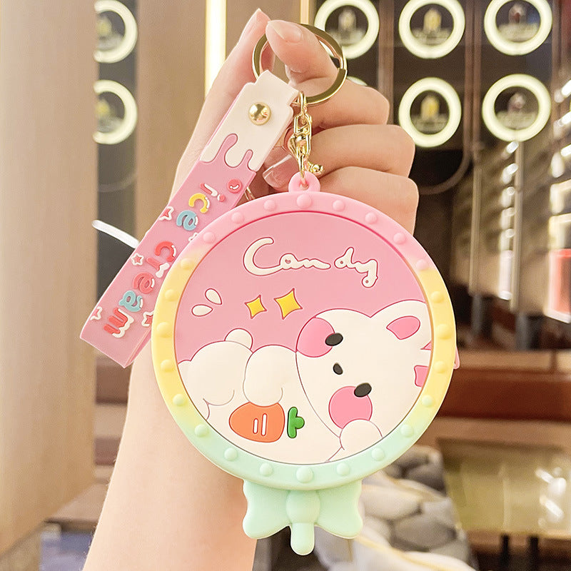 Cartoon Rat Killer Pioneer Silicone Coin Purse Keychain Pendant Earphone Bag Lovely Bag Hanging Ornament Keychain