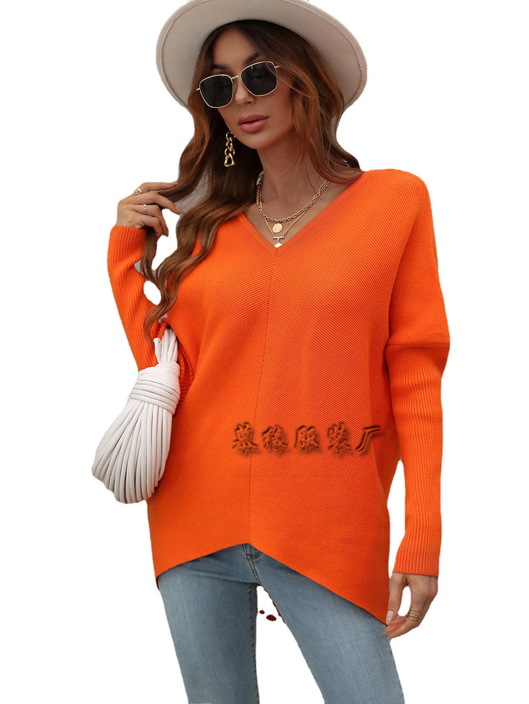 Commuter Solid Color Sweater Women's Knitwear Women's Fashion Top Sweater for Women