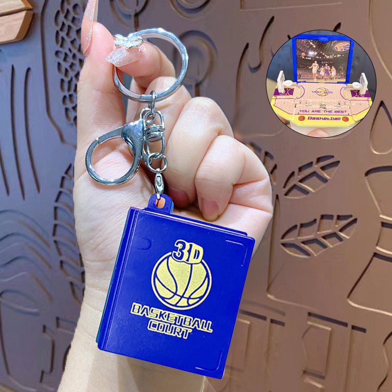 Creative 3D Three-Dimensional Fantasy World Magic Book Keychain Pendant Cartoon Car Key Chain Schoolbag Pendant